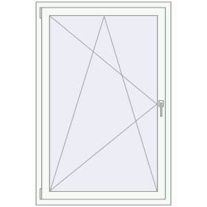 Cumpără Ferestre 1000x1500 mm BASE REHAU EURO 60 RAL 9016 Traffic white two-sided