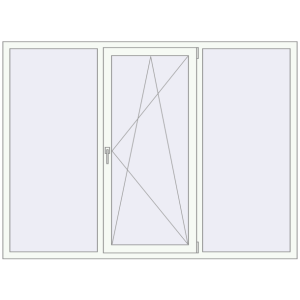Cumpără Ferestre 2080x1570 mm OPTIMUM REHAU EURO 70 RAL 9016 Traffic white two-sided
