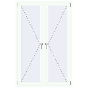 Cumpără Ferestre 1100x1700 mm OPTIMUM REHAU EURO 70 RAL 9016 Traffic white two-sided