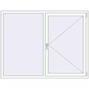 fereastră 1750x1350 - REHAU Brillant-Design . Vedere din interior Cumpără Ferestre 1750x1350 mm REHAU BRILLANT DESIGN RAL 9016 Traffic white two-sided