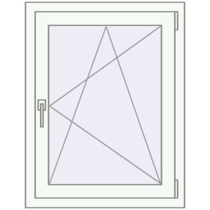 fereastră 670x920 - REHAU EURO-DESIGN 60 . Vedere din interior Cumpără Ferestre 670x920 mm BASE REHAU EURO 60 RAL 9016 Traffic white two-sided