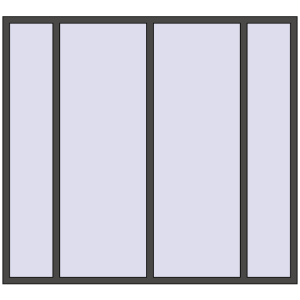 fereastră 2200x2000 - REHAU ART EVOLUTION . Vedere din interior Cumpără Ferestre 2200x2000 mm REHAU ARTEVO BASALT_GREY two-sided