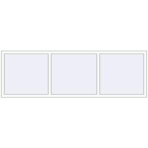 Cumpără Ferestre 2500x800 mm BASE REHAU EURO 60 RAL 9016 Traffic white two-sided