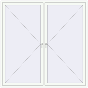 fereastră 2000x2000 - REHAU EURO-DESIGN 60 . Vedere din interior Cumpără Ferestre 2000x2000 mm BASE REHAU EURO 60 RAL 9016 Traffic white two-sided