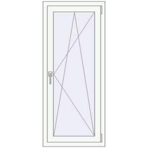 Cumpără Ferestre 600x1350 mm OPTIMUM REHAU EURO 70 RAL 9016 Traffic white two-sided
