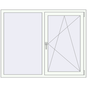 Cumpără Ferestre 1460x1160 mm REHAU ARTEVO RAL 9016 Traffic white two-sided