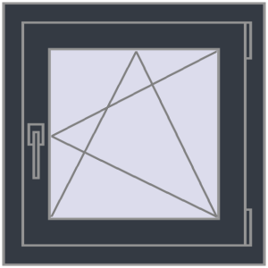 fereastră 550x550 - REHAU EURO-DESIGN 70 . Vedere din interior Cumpără Ferestre 550x550 mm OPTIMUM REHAU EURO 70 ANTHRACITE_GREY_STRUKTURAL two-sided