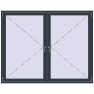 fereastră 1900x1500 - REHAU SYNEGO MD . Vedere din interior Cumpără Ferestre 1900x1500 mm ENERGY-SAVING REHAU SYNEGO MD ANTHRACITE_GREY_STRUKTURAL two-sided