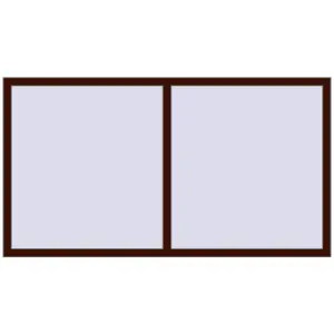 Cumpără Ferestre 2010x1100 mm ENERGY-SAVING REHAU SYNEGO MD BLACK_CHERRY two-sided