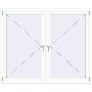 Cumpără Ferestre 1700x1400 mm BASE REHAU EURO 60 RAL 9016 Traffic white two-sided