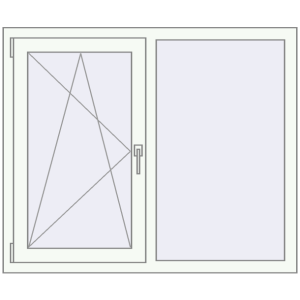 fereastră 1200x1000 - REHAU EURO-DESIGN 70 . Vedere din interior Cumpără Ferestre 1200x1000 mm OPTIMUM REHAU EURO 70 RAL 9016 Traffic white two-sided