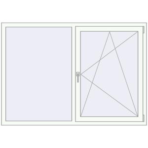 Cumpără Ferestre 1700x1200 mm ALU STANDARD 72 RAL 9016 Traffic white two-sided