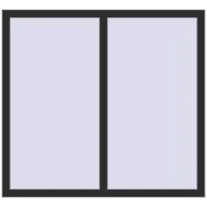 Cumpără Ferestre 1300x1200 mm OPTIMUM REHAU EURO 70 BLACK_STRUCTURAL two-sided