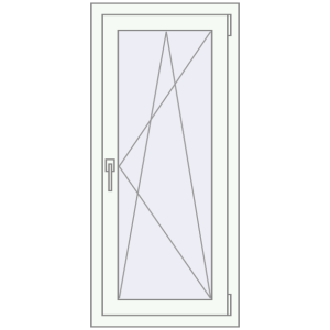 Cumpără Ferestre 600x1200 mm BASE REHAU EURO 60 RAL 9016 Traffic white two-sided