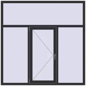 Cumpără Ferestre 1800x1800 mm OPTIMUM REHAU EURO 70 ANTHRACITE_GREY_GLATT two-sided