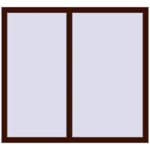 Cumpără Ferestre 1300x1200 mm OPTIMUM REHAU EURO 70 BLACK_CHERRY two-sided