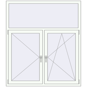 Cumpără Ferestre 1400x1600 mm OPTIMUM REHAU EURO 70 RAL 9016 Traffic white two-sided