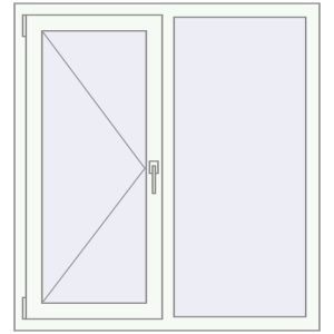 Cumpără Ferestre 1100x1200 mm OPTIMUM REHAU EURO 70 RAL 9016 Traffic white two-sided