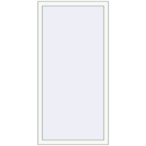 Cumpără Ferestre 780x1600 mm BASE REHAU EURO 60 RAL 9016 Traffic white two-sided
