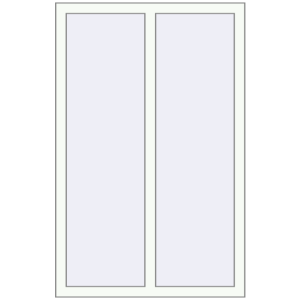Cumpără Ferestre 860x1400 mm REHAU BRILLANT DESIGN RAL 9016 Traffic white two-sided
