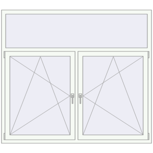 fereastră 1800x1600 - REHAU EURO-DESIGN 60 . Vedere din interior Cumpără Ferestre 1800x1600 mm BASE REHAU EURO 60 RAL 9016 Traffic white two-sided