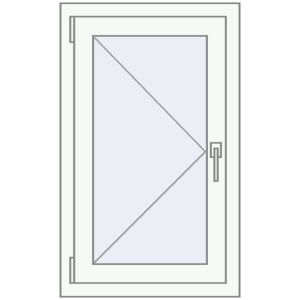 fereastră 580x860 - REHAU EURO-DESIGN 60 . Vedere din interior Cumpără Ferestre 580x860 mm BASE REHAU EURO 60 RAL 9016 Traffic white two-sided