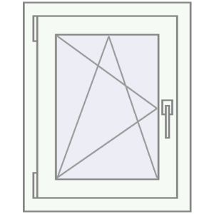 Cumpără Ferestre 500x700 mm BASE REHAU EURO 60 RAL 9016 Traffic white two-sided
