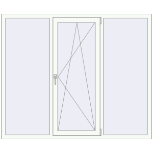 Cumpără Ferestre 1800x1500 mm OPTIMUM REHAU EURO 70 RAL 9016 Traffic white two-sided