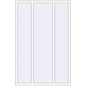Cumpără Ferestre 1300x2000 mm REHAU BRILLANT DESIGN RAL 9016 Traffic white two-sided