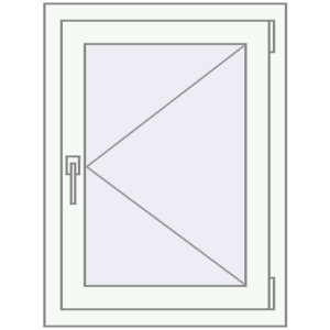 Cumpără Ferestre 600x800 mm BASE REHAU EURO 60 RAL 9016 Traffic white two-sided