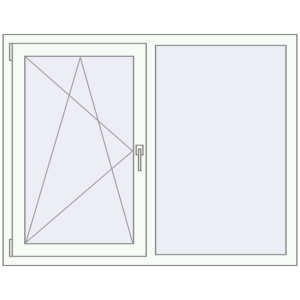 Cumpără Ferestre 1380x1050 mm REHAU ARTEVO RAL 9016 Traffic white two-sided