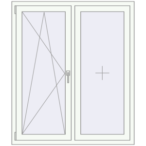 Cumpără Ferestre 1200x1400 mm ENERGY-SAVING REHAU SYNEGO MD RAL 9016 Traffic white two-sided