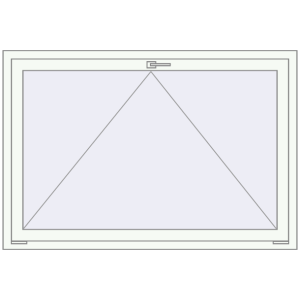 Cumpără Ferestre 1500x980 mm BASE REHAU EURO 60 RAL 9016 Traffic white two-sided