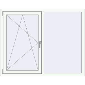 Cumpără Ferestre 1500x1200 mm REHAU ARTEVO RAL 9016 Traffic white two-sided