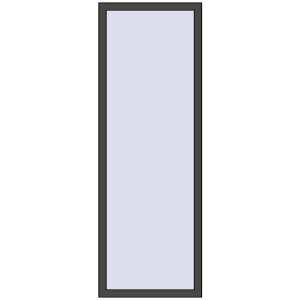fereastră 700x2000 - REHAU EURO-DESIGN 60 . Vedere din interior Cumpără Ferestre 700x2000 mm BASE REHAU EURO 60 BASALT_GREY two-sided