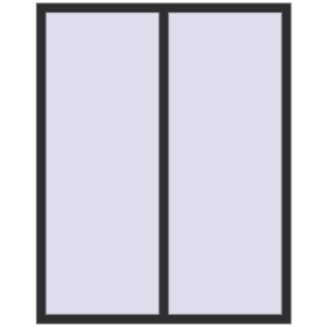 Cumpără Ferestre 1350x1700 mm REHAU ARTEVO ANTHRACITE_GREY_GLATT two-sided