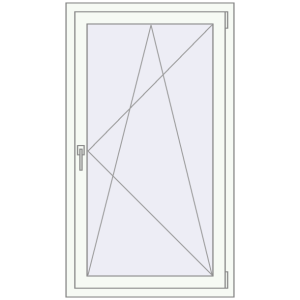 Cumpără Ferestre 800x1400 mm REHAU ARTEVO RAL 9016 Traffic white two-sided