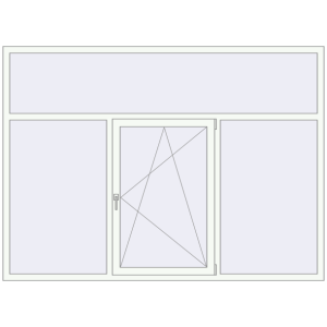 Cumpără Ferestre 2420x1765 mm OPTIMUM REHAU EURO 70 RAL 9016 Traffic white two-sided