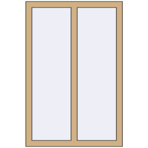 fereastră 800x1200 - FRAMEX FT 72 . Vedere din interior Cumpără Ferestre 800x1200 mm ALU STANDARD 72 RAL 1001 Beige two-sided