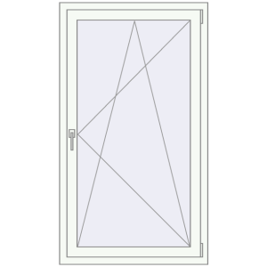 Cumpără Ferestre 860x1450 mm OPTIMUM REHAU EURO 70 RAL 9016 Traffic white two-sided