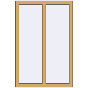 fereastră 800x1200 - FRAMEX FT 72 . Vedere din interior Cumpără Ferestre 800x1200 mm ALU STANDARD 72 RAL 1002 Sand yellow two-sided