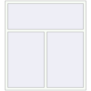 Cumpără Ferestre 1500x1650 mm REHAU BRILLANT DESIGN RAL 9016 Traffic white two-sided