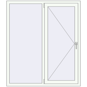 Cumpără Ferestre 1300x1500 mm REHAU ARTEVO RAL 9016 Traffic white two-sided