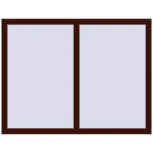 Cumpără Ferestre 1300x1000 mm BASE REHAU EURO 60 BLACK_CHERRY two-sided