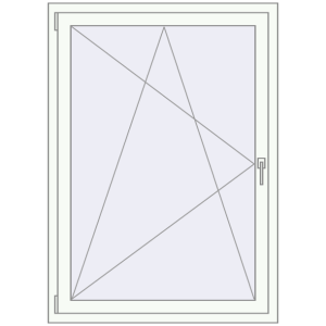 Cumpără Ferestre 1000x1400 mm OPTIMUM REHAU EURO 70 RAL 9016 Traffic white two-sided