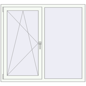 Cumpără Ferestre 1400x1250 mm OPTIMUM REHAU EURO 70 RAL 9016 Traffic white two-sided