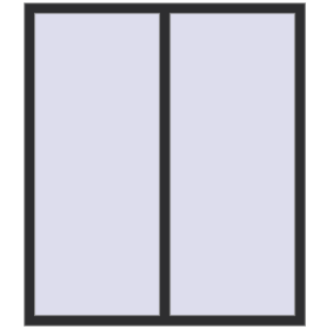 Cumpără Ferestre 1360x1560 mm OPTIMUM REHAU EURO 70 ANTHRACITE_GREY_GLATT two-sided