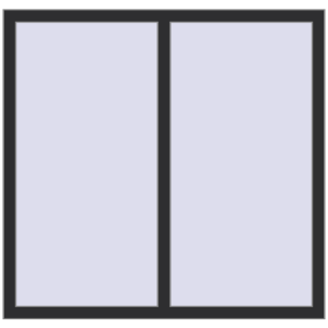 Cumpără Ferestre 1250x1250 mm OPTIMUM REHAU EURO 70 ANTHRACITE_GREY_GLATT two-sided