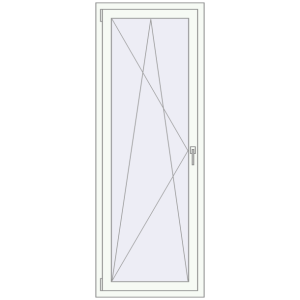 Cumpără Ferestre 650x1900 mm BASE REHAU EURO 60 RAL 9016 Traffic white two-sided