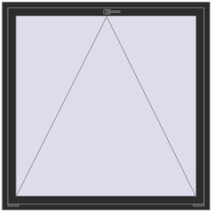 Cumpără Ferestre 1500x1500 mm OPTIMUM REHAU EURO 70 BLACK_STRUCTURAL two-sided